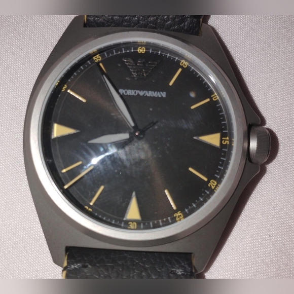 Emporio Armani Watch AR11330 Men's Regular Imports Black - Picture 5 of 6